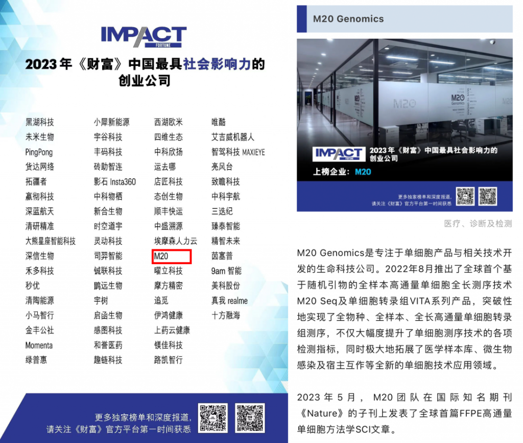 荣登《财富》2023中国最具社会影响力的创业公司榜单