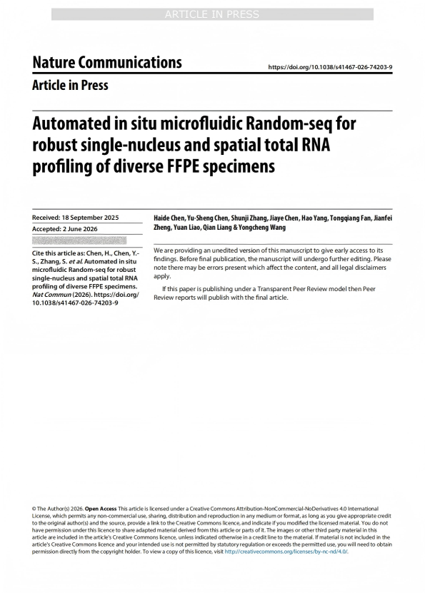 Automated in situ microfluidic Random-seq for robust single-nucleus and spatial total RNA profiling of diverse FFPE specimens
